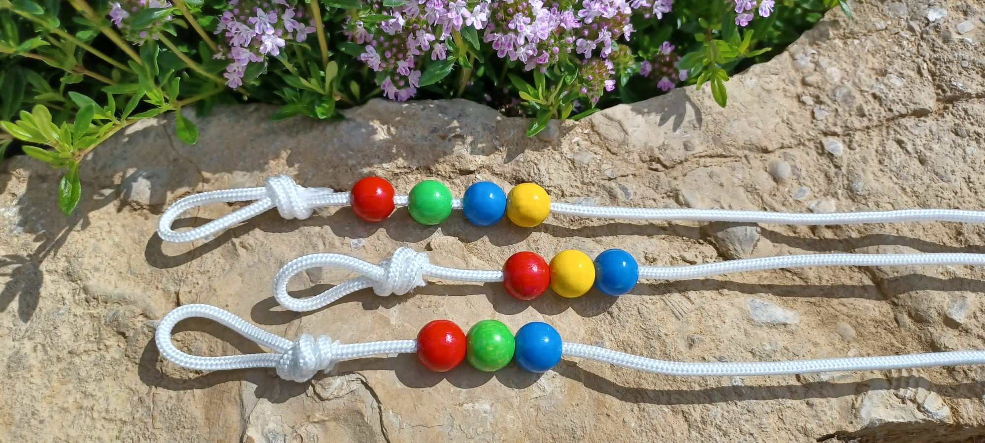 Perlenschnur für Augenübungen