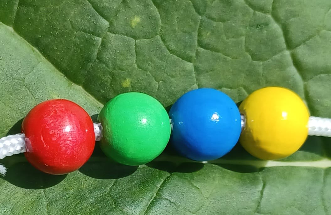 Perlenschnur für Sehübungen