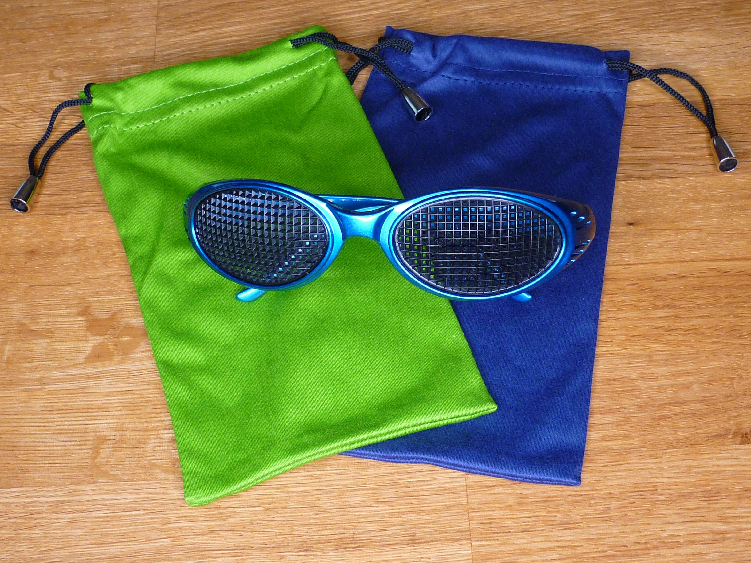Eckrasterbrille Sport in blau