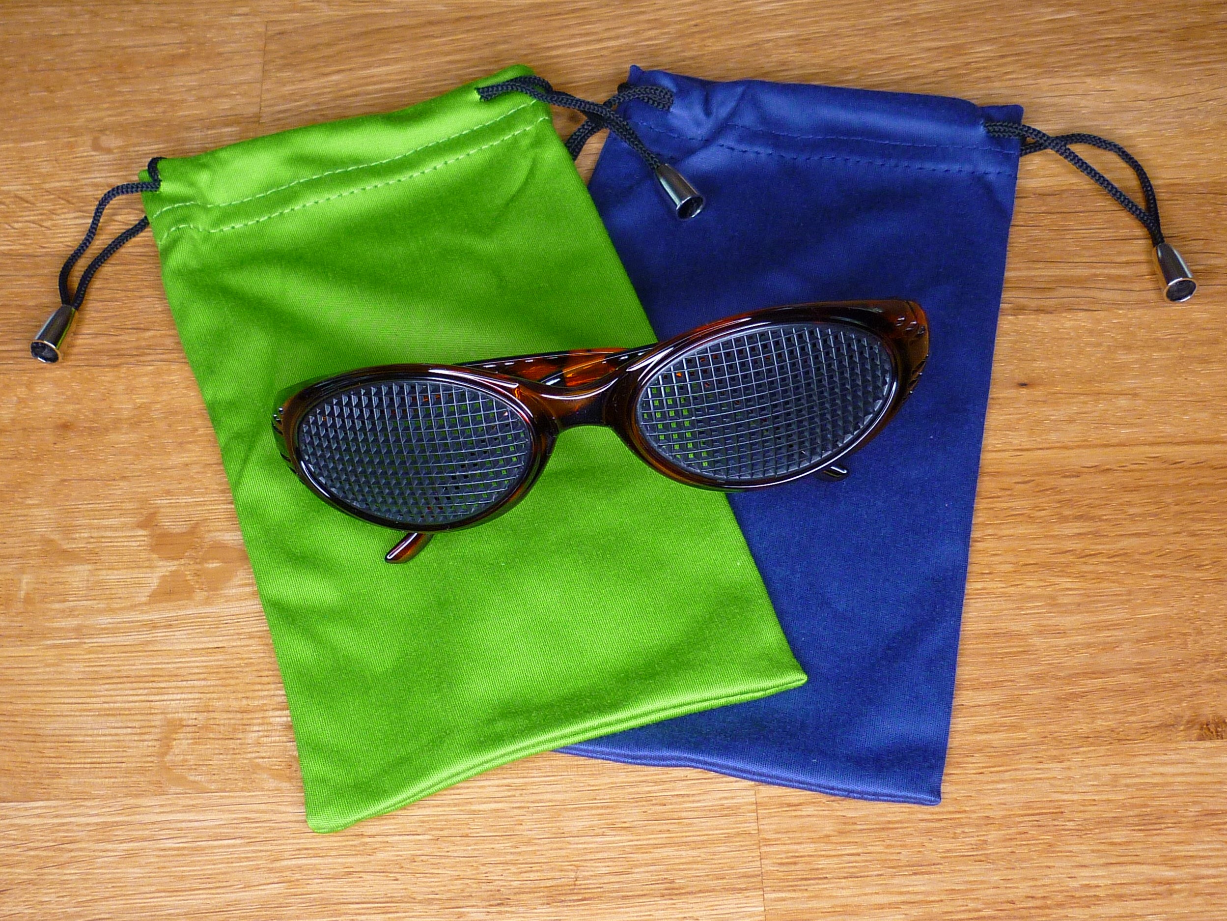 Eckrasterbrille Sport in braun