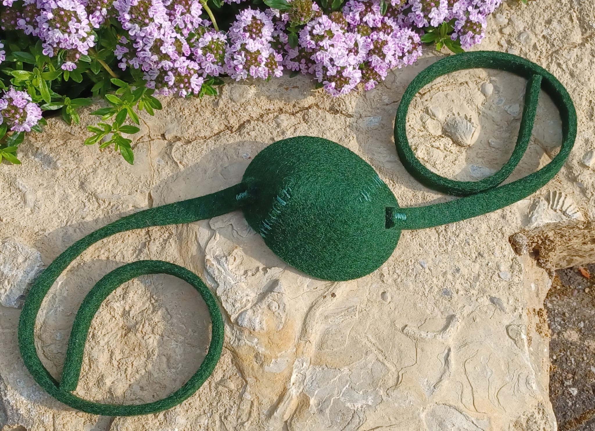 Filzaugenklappe mit Bindeband – Bild 3